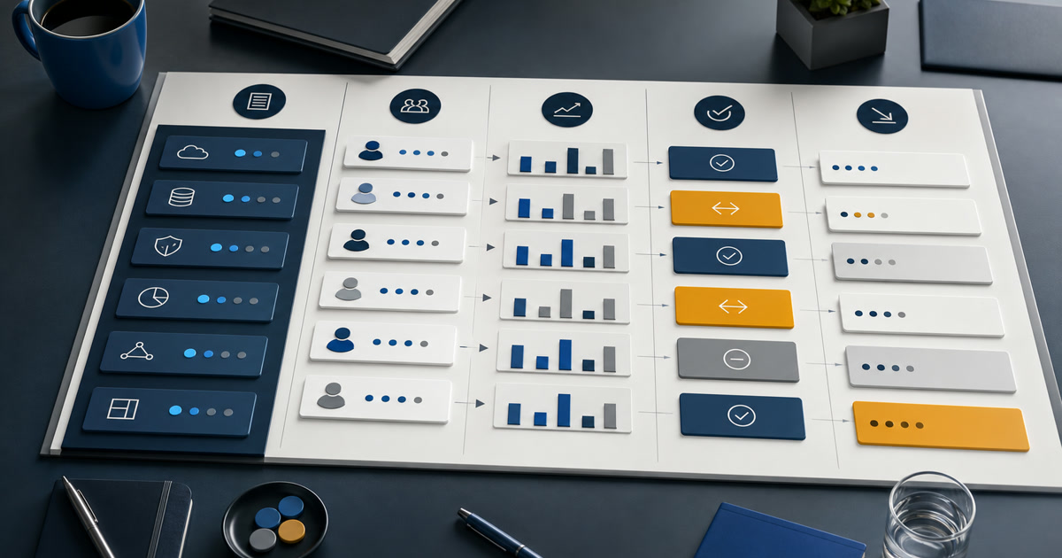 Parque de equipos considerado en una revisión de Microsoft 365